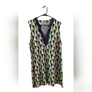 Crown and Ivy Spring Elephant Dress XL